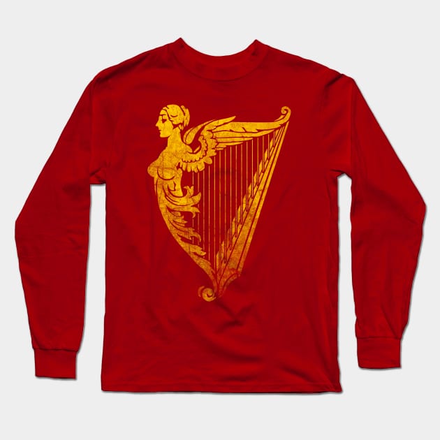 Irish Harp Heraldry Long Sleeve T-Shirt by GAz